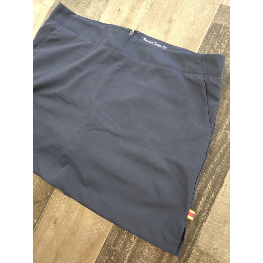 Montauk Tackle Co Off The Hook Skort Navy Performance Women's Size 4 UPF 50+